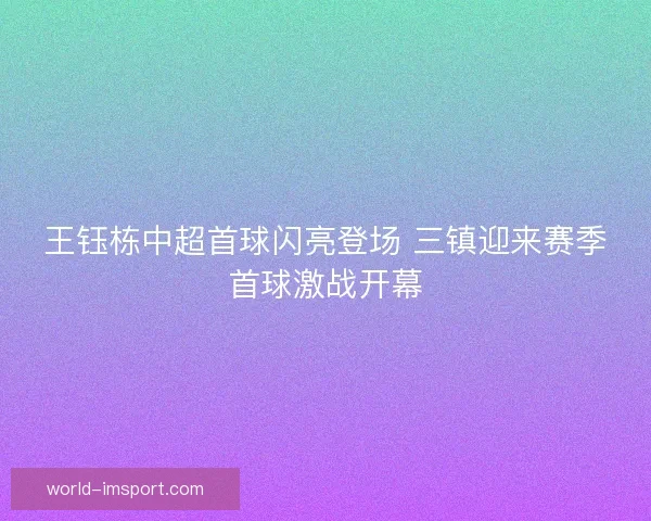 王钰栋中超首球闪亮登场 三镇迎来赛季首球激战开幕